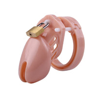 Unlock new dimensions of control with our Baby Pink Plastic Sissy Cock, a small that keeps your 'online dick' under lock and key. Pair it with a harness and realistic dildo to explore teasing handjobs without penetration. Elevate your BDSM playtime now!