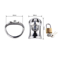 Experience the ultimate in male submission with this high-grade steel device. Designed to comfortably encase the testicles, it inverts traditional control dynamics without risk of atrophy, enhancing intimacy and trust in your relationship.