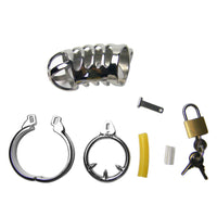 Unleash smart control with the stainless steel penile cage, preventing any danger of escape. Its stable design and careful construction ensure ultimate restraint.