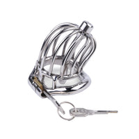 Explore modern dynamics with our urethral chastity device, uniting the strong and submissive in an elegant birdcage design. Ideal for the macho man embracing beta exploration, offering public discretion and enhanced sensations with the catheter male feature.