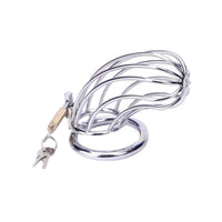Introducing the device long stainless steel male chastity device a minimalist addition to your collection that transforms overindulgence into an Alcatraz of self-control. Say goodbye to your nightmare; its inward curve prevents erections, locking away desires.