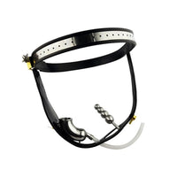 Married life got more exciting with our steel penis. The Locked and Loaded Metal Belt with catheter penis is perfect for punishment and spanking play. Experience the thrill of punishments together!
