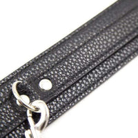 Experience the quality of our Blackout BDSM Collar with Leash. This product works perfectly for your femdom penis play. Made from high-quality materials to prevent negative dick discomfort, ensuring comfort and durability.