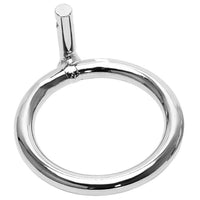 Experience unmatched control with our accessory ring for the Bendy Bruno chastity device. Crafted from durable, smooth silver metal, it complements leather, collar, studded, riveted, harness setups. Available in huge penile, stainless penis sizes, it fits perfectly, ensuring comfort and no unwanted slippage.