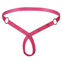 Elevate your BDSM play with the Tie Me Down chastity belt. Ideal for discreet wear under pants or a speedo, its breathable design ensures comfort while keeping you securely tied down. Perfect for power play.