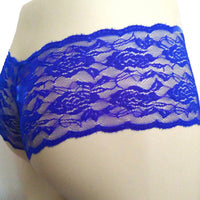 Gift your sissy with this blue lace panty featuring a flower motif. It cradles like a cup, embodies erotica, and is perfect for pairing with a sissy chastity products. Call it woodsy bliss!