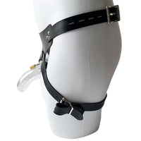 Max asked for something special this Christmas, and with lockdown started, it's the perfect time to explore new depths of intimacy. The Clear Belt a transparent harness lets you tease and please while keeping his manhood under lock and key.