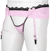 Dick cage sissies, women, dive into transformation with this daring bikini and pantyhose set! The mesh design puts a fun twist on lingerie and puts you in control of your flair!