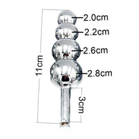 Experience ultimate control with this metal device long desired. Encase his treasures in a secure box while the internal beaded plug ignites intense sensations. Lock it tight with padlocks and a rivet, ensuring escape is impossible.
