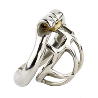 Experience ultimate submission with this stainless steel cock cage, designed for the small male seeking to redefine masculine boundaries. Perfect for the macho beta in group dynamics, it's a statement of control and liberation.