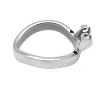 Explore femdom chastity with this ergonomic accessory, designed for tiny male anatomy. Multiple ring sizes adjust to length and diameter variations for secure, comforting wear.