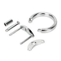 Discover the ultimate solution for comfort and security with our ergonomic accessory rings. Compatible with Jailhouse Cock Metal Cage, they offer a snug fit in sizes from 1.58" to 1.97", ideal for any flat chastity cage or belt. Perfect for long-term wear, their durable metal construction rivals the Cobra, ensuring no slipping or discomfort. Embrace your role with confidence in public or private secure yet stylish under any setting.