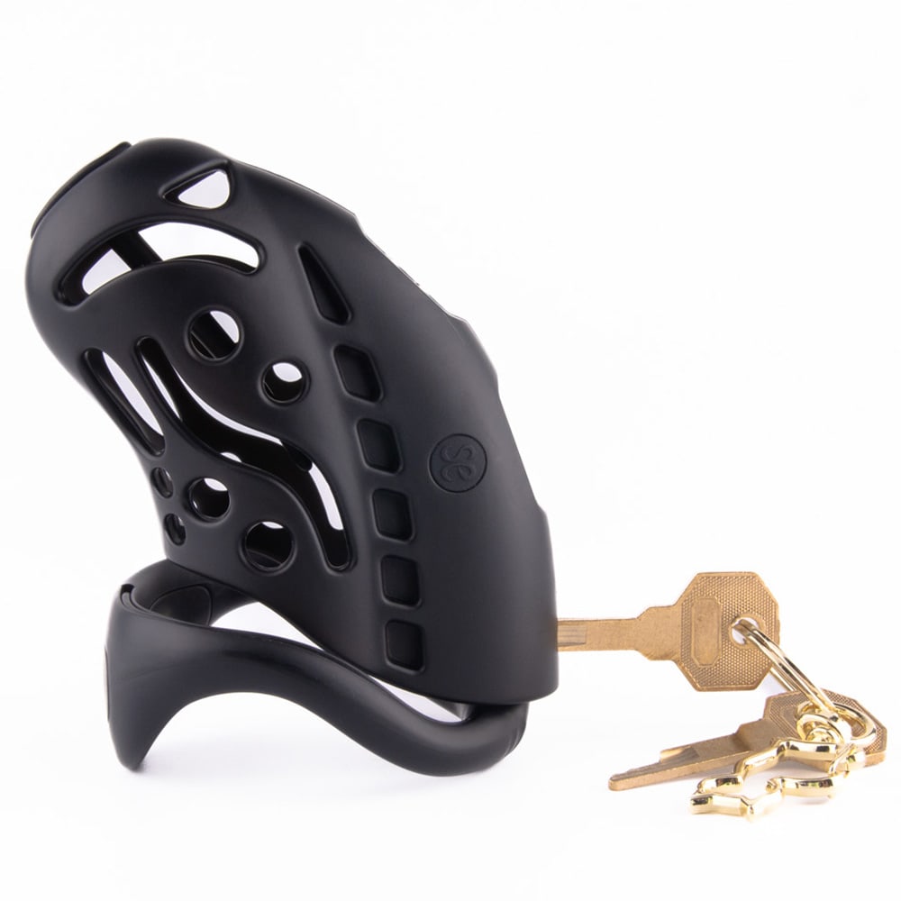 Enhance control with this metal cage a sounding device featuring a PA piercing hook, adjustable base rings, and precise diameter for secure fit. Experience comfort and security like never before.
