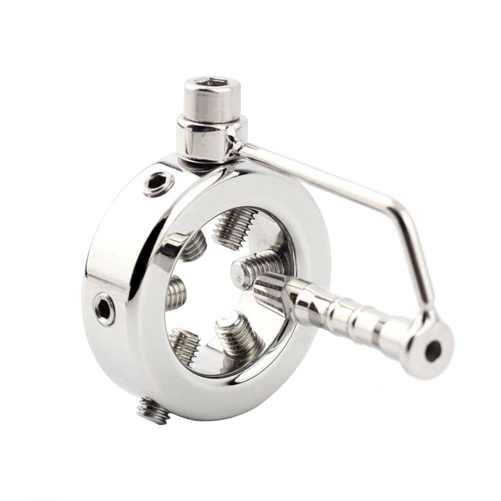 Experience heightened intimacy and control with this stainless steel device. Designed for those who crave the thrill of worship and tantalizing torture, it's perfect for pegging adventures, electrosex exploration, and intensifying cunnilingus sessions.