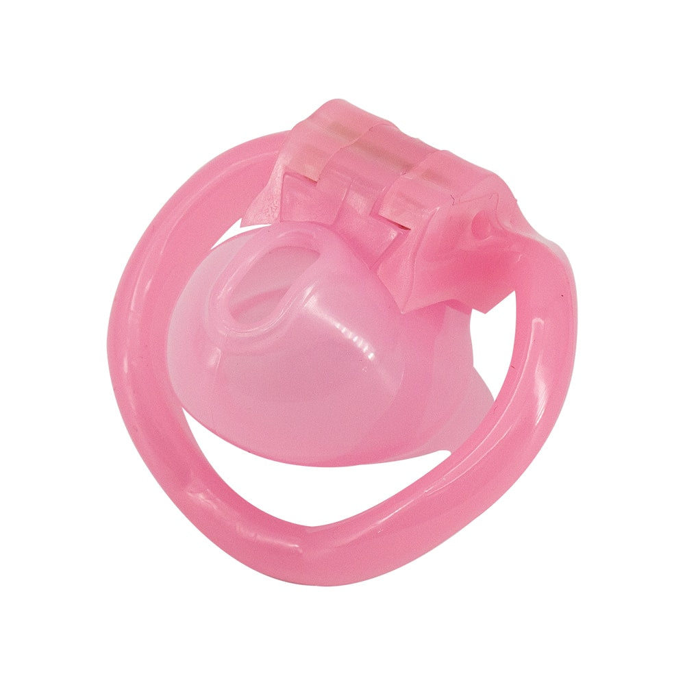Embrace control with the Pink cage Holy Trainer V3. This resin device, with a white vintage style, offers a comfortable alternative to belts and stockings. Secure your desires with this holy trainer penis cage.