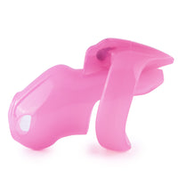 Unlock new levels of intimacy with this pink resin chastity pod. Comfortable and slightly flexible, it serves as a secure container, complete with a lock and keys. Wear discreetly or pair with a necklace for added allure the key to elevating your experience.