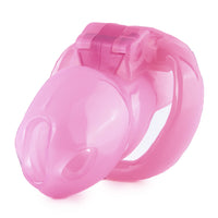 Discover the key to elevating your sissy style with our pink resin cock cage! Featuring stealth design and secure locks, it's the cheapest way to embrace chastity play. Personalize your fit with included tags for ultimate comfort.