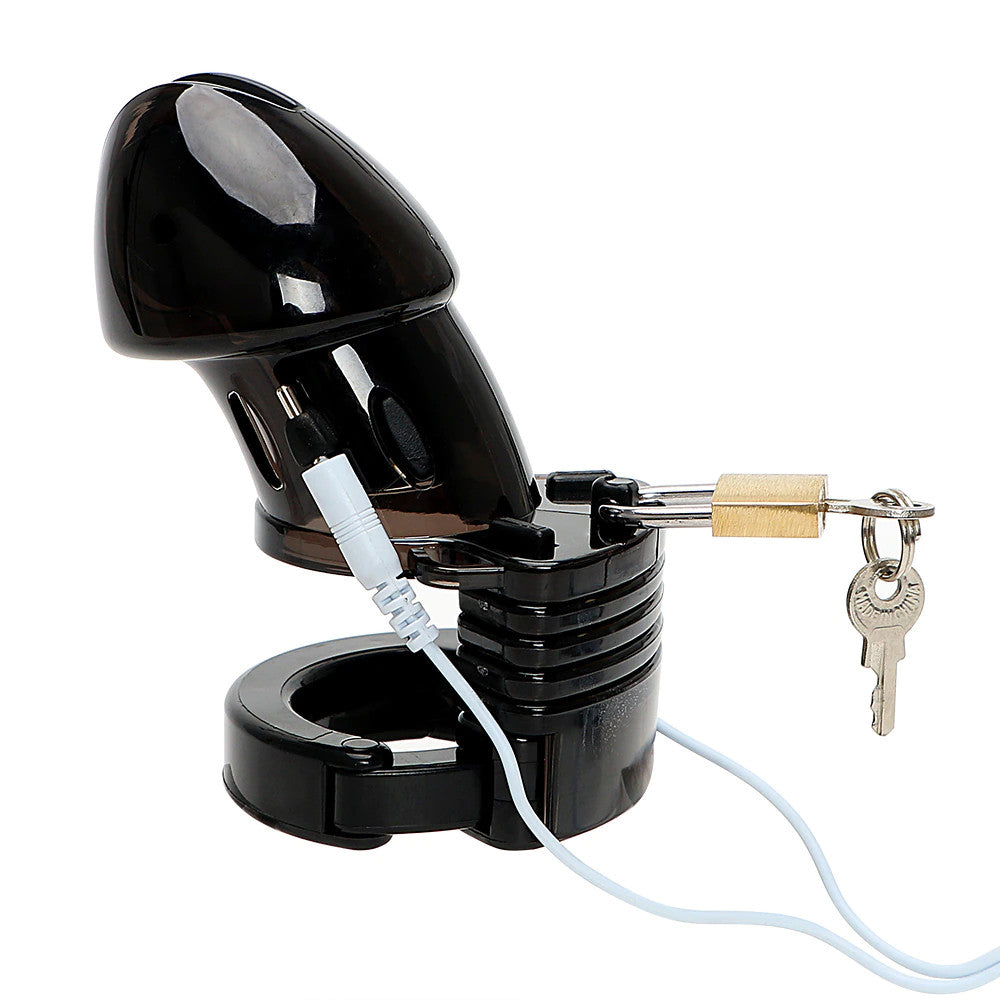 Dive into electrifying sensations with our cock electric, held securely by an internal lock. Fast, adjustable, and extremely safe, it's perfect for even the tiniest tweaks. Be careful!