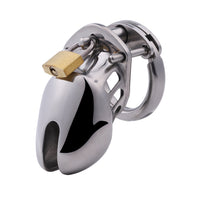 Experience ultimate control with our stainless steel cock cage, perfect for the small male. Ideal for integrating into your schedule, whether during summer pool days or cold Christmas nights. Enhance your intimate moments today.