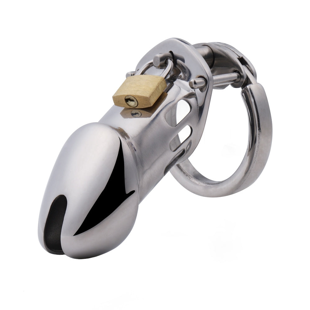 Experience shared psychological thrills and enhanced intimacy with our premium stainless steel cock cage. Keyholding is possible even over the internet, making your relationship more exciting than ever.