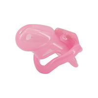 Secure your desires with our thick pink resin cage. The insertable rod offers a snug fit, while the mesh slit ensures comfort and hygiene. Keep your clit under control and experience ultimate restraint.
