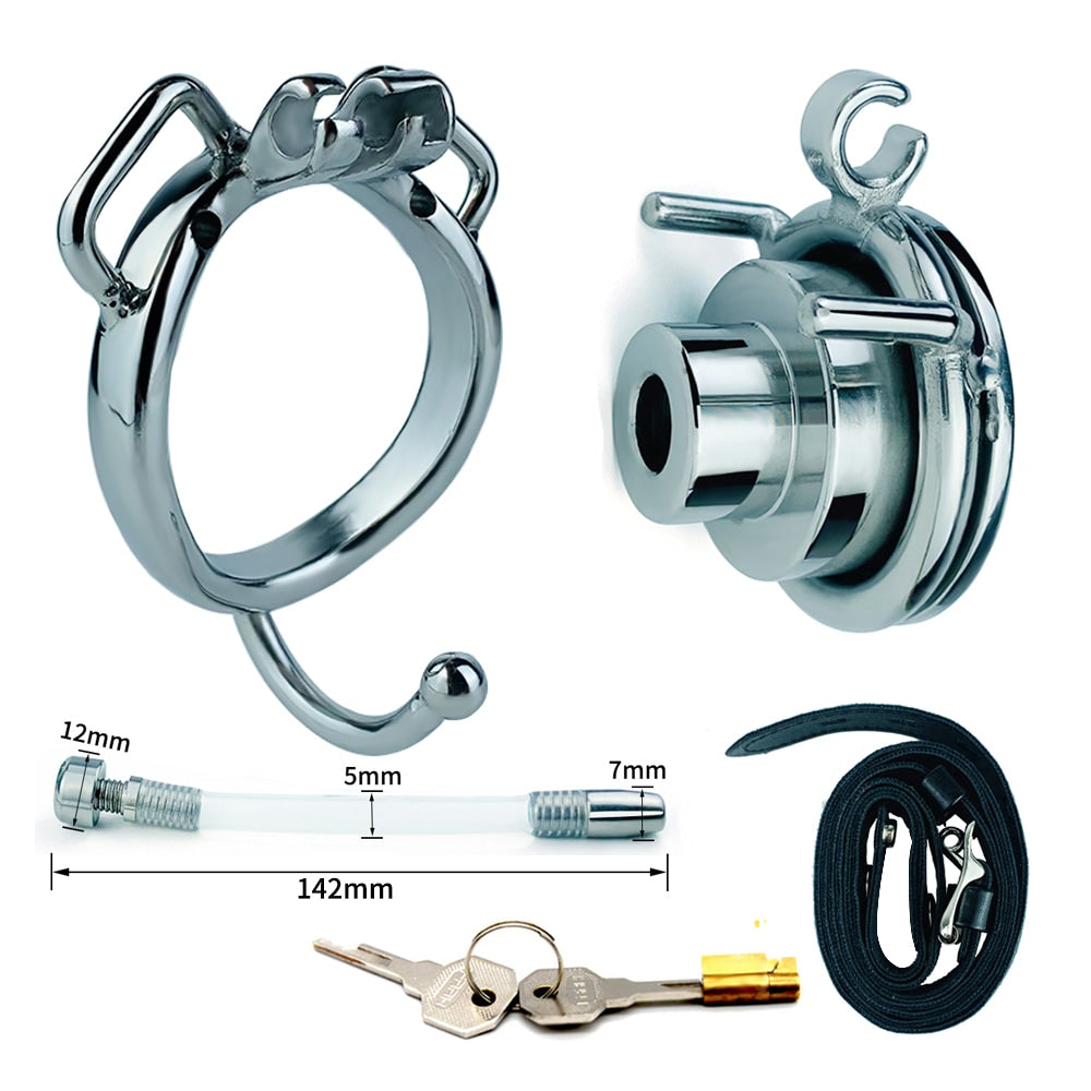 Indulge in the allure of feminization with this stainless steel plug device, blending seamlessly with lingerie. It empowers SPH fantasies, enhancing intimacy with lovers.