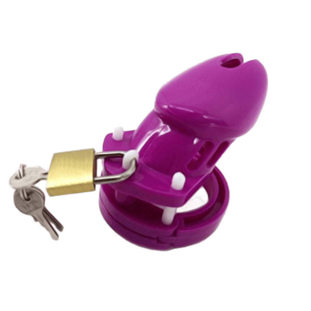 Losing control becomes a thrilling delight with this plastic dick cage. Fighting urges turns waking moments into pleasure as it channels rage into a unique discipline.