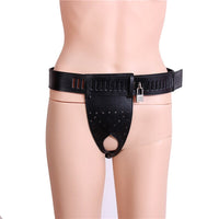 Unleash true submission with our vegan leather bondage chastity belt, boasting welded rings and a curved ergonomic design for comfortable, secure wear across any size.