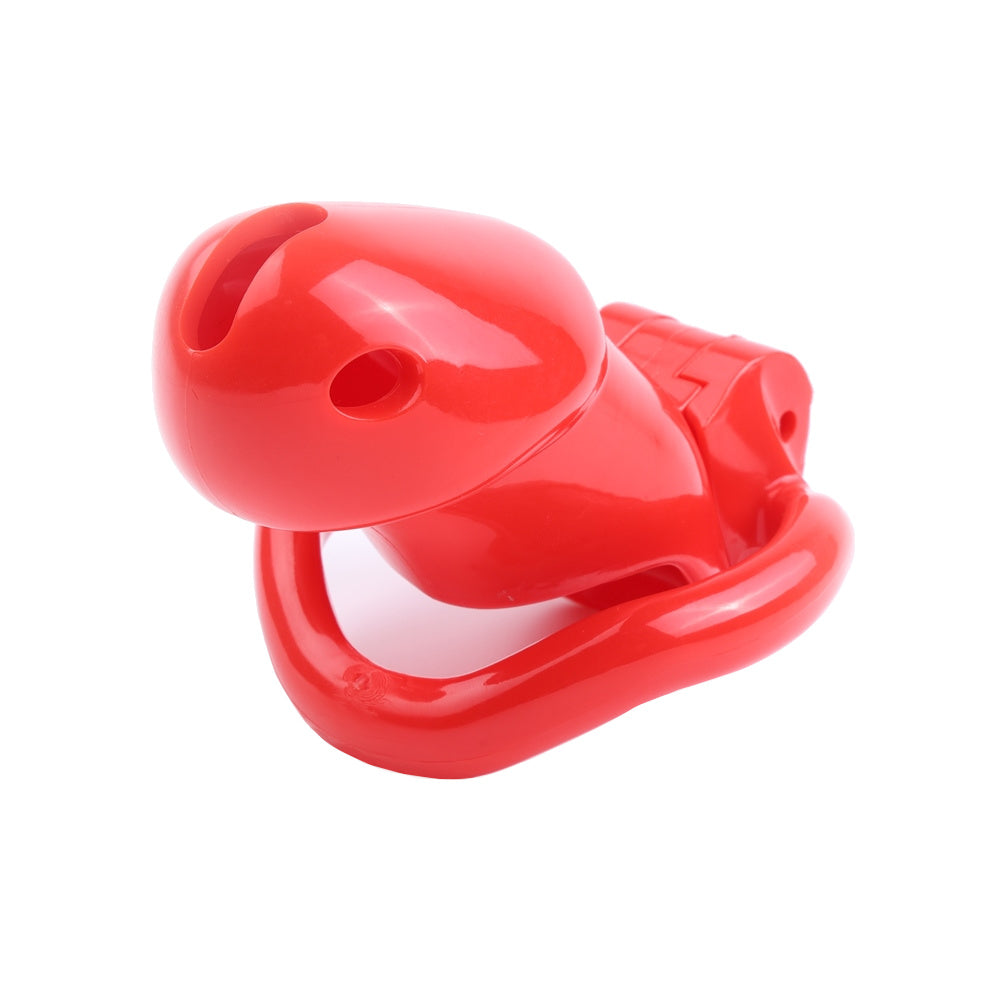 Experience the thrilling restraint of the Resin Holy Trainer V2. Preventing any painful expansion, it's perfect for beginners. Whether in the shower or locker room, its timed lock ensures control and comfort.