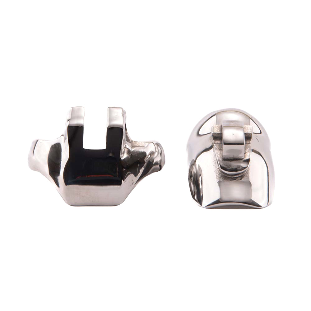 The stainless steel cage ensures maximum security with its robust design, while optional spikey inserts provide a heightened sensory experience. It might restrict movement, but it's perfect for keeping testicals in check and maintaining control.