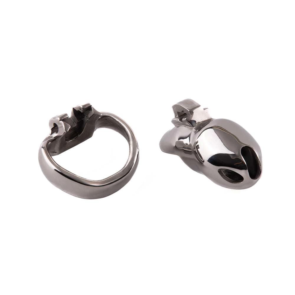 Elevate your BDSM play with the trainer steel male cage. Its weight challenges you to delay gratification, increasing desire. Perfect for a chastity program, ensuring long-lasting wear.