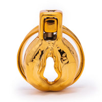 Experience ultimate elegance with our ultra-premium gold cage the first among devices designed for feminization. Ideal for starters seeking a custom fit, its double-sided design and adjustable cock rings offer unparalleled comfort and security.