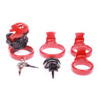 Experience restraint with our fancy inverted cock cage. Made from quality resin, it embraces the head comfortably while sitting. Anticipation drips as it rests on your lap, turning every moment into a kissing tease.