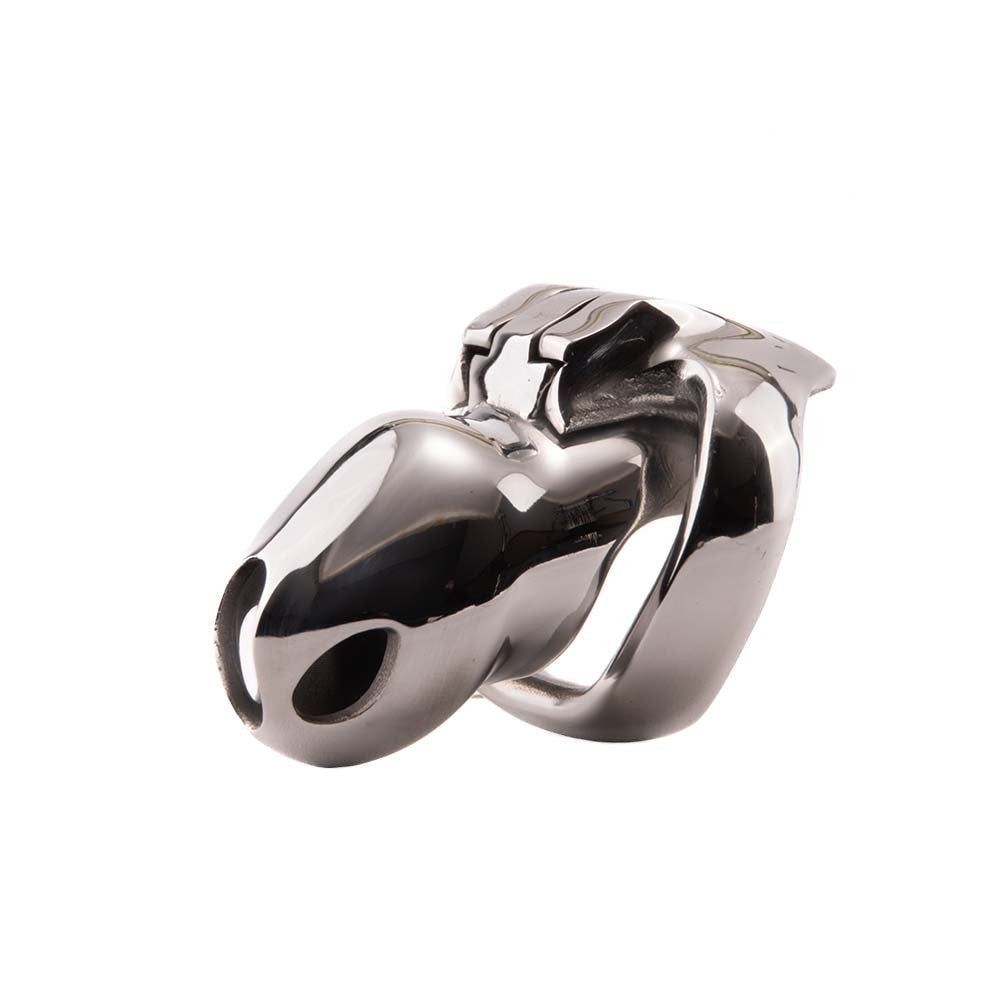 Experience ultimate control and anticipation with the Steel Holy Trainer V4's unyielding stainless steel cage penis plug. Delay gratification as you study desire's heart, increasing emotional depth and heightening your experiment in BDSM dynamics.