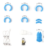 Experience ultimate control with the Silicone Sissy cock cage. Crafted from premium silicone for comfort during lock-up, its design allows you to pee without removal. The close-fitting cage prevents sliding, whether you're sitting or on the move. Embrace the wrangler within and take charge of your desires.