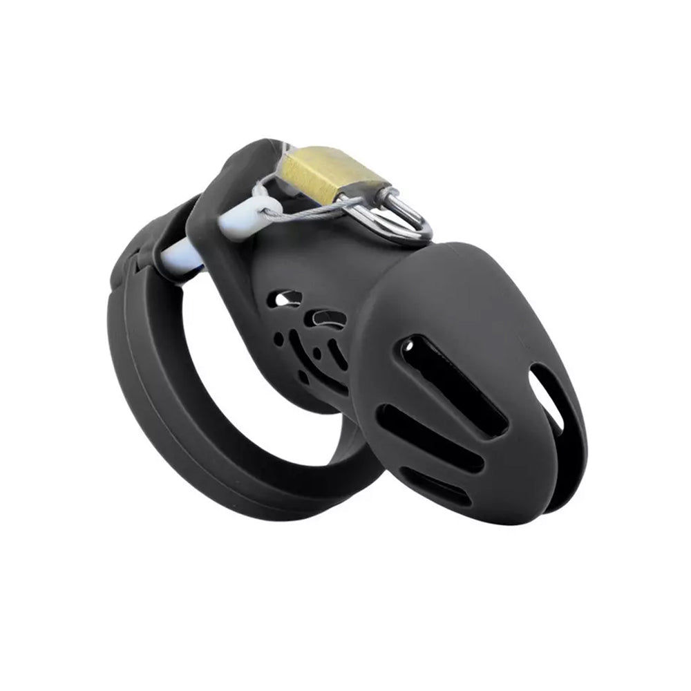 Experience ultimate control and style with our sleek silicone cage. Designed to prevent erections comfortably, it fits snugly against your body, helping to shrink distractions and avoid atrophy, keeping you erect-free and focused.