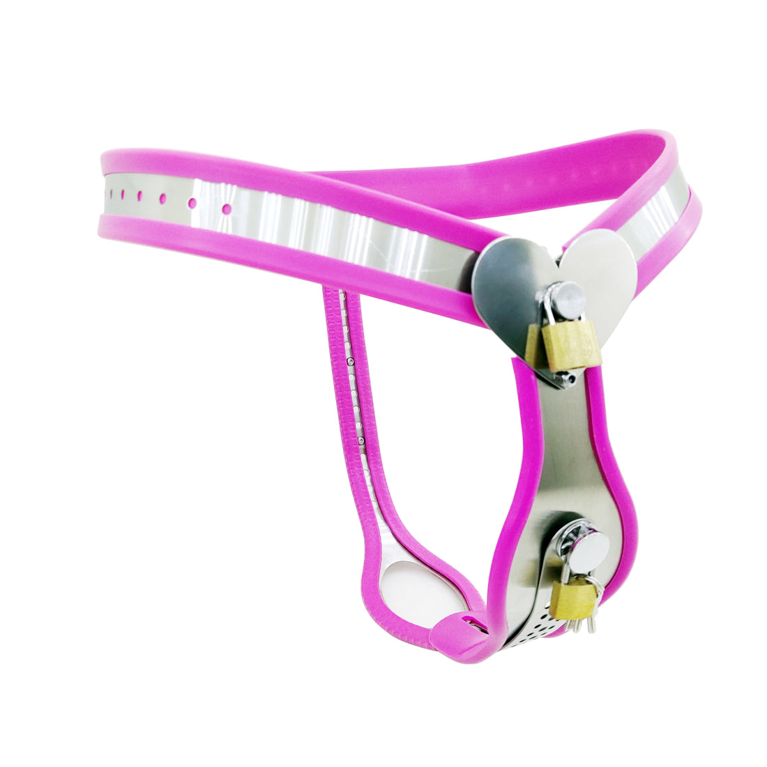Experience the thrill of permanent orgasm denial and tease with our steel male chastity belt. Its silicone lining ensures all-day comfort, making it perfect for the longest lock-up.