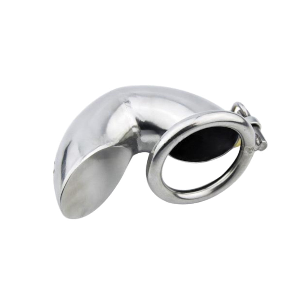 Experience comfort and security with our steel penis cage a metal pack designed to prevent turtling using its unique inverting opening. Apply easily with the stocking method just like pulling on a sock!