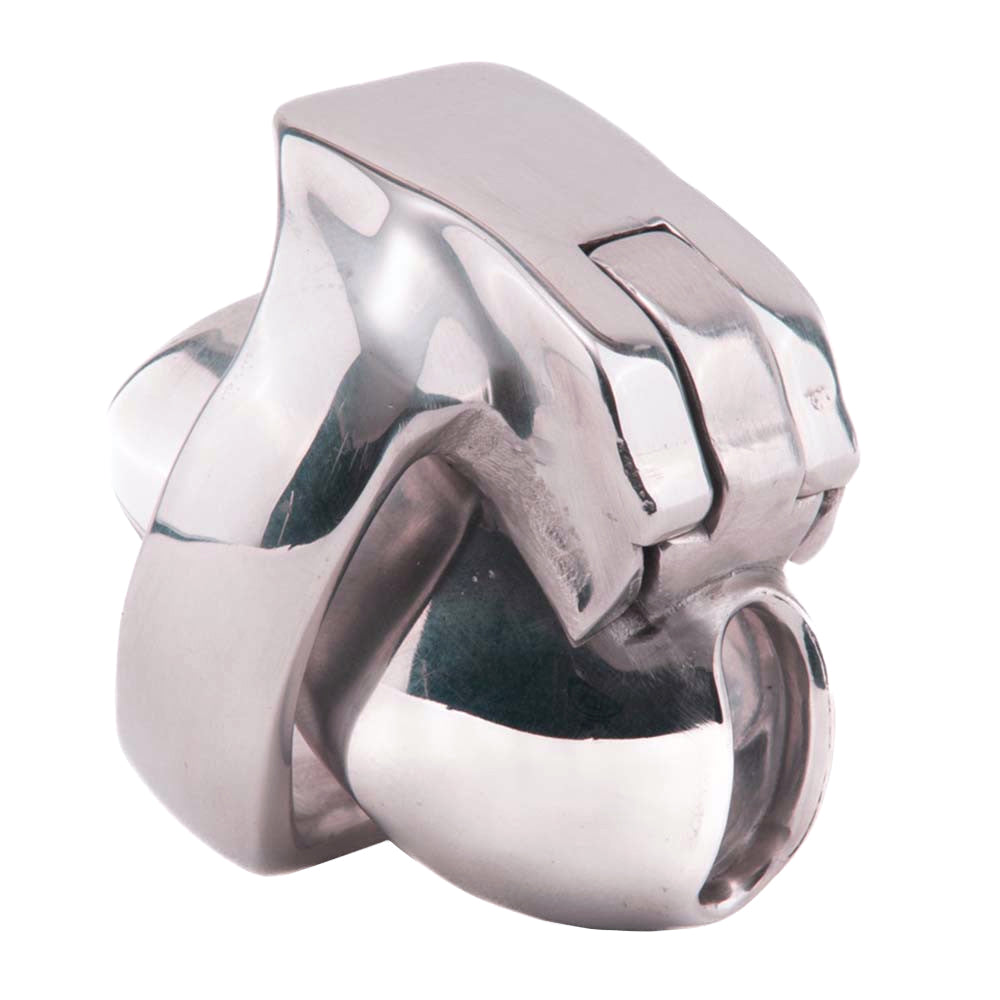 Experience ultimate control with our Holy Trainer Dick a sleek metal device that transforms your manhood into a secure nub. Crafted in vibrant pink, its cobra-like design and gatling-style lock offer unmatched comfort and security.