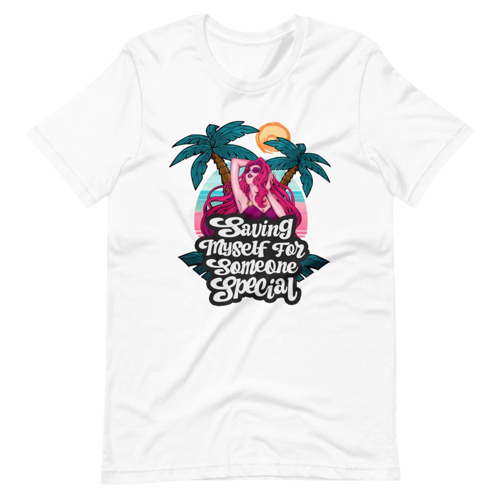 Embrace your devotion with this bold t-shirt featuring a vibrant rainbow logo. Designed for sissies exploring chastity with a penile cage, this yellow tee with green accents is the perfect way to announce your commitment. The colorful design symbolizes pride and transformation, making it a standout piece in any wardrobe.