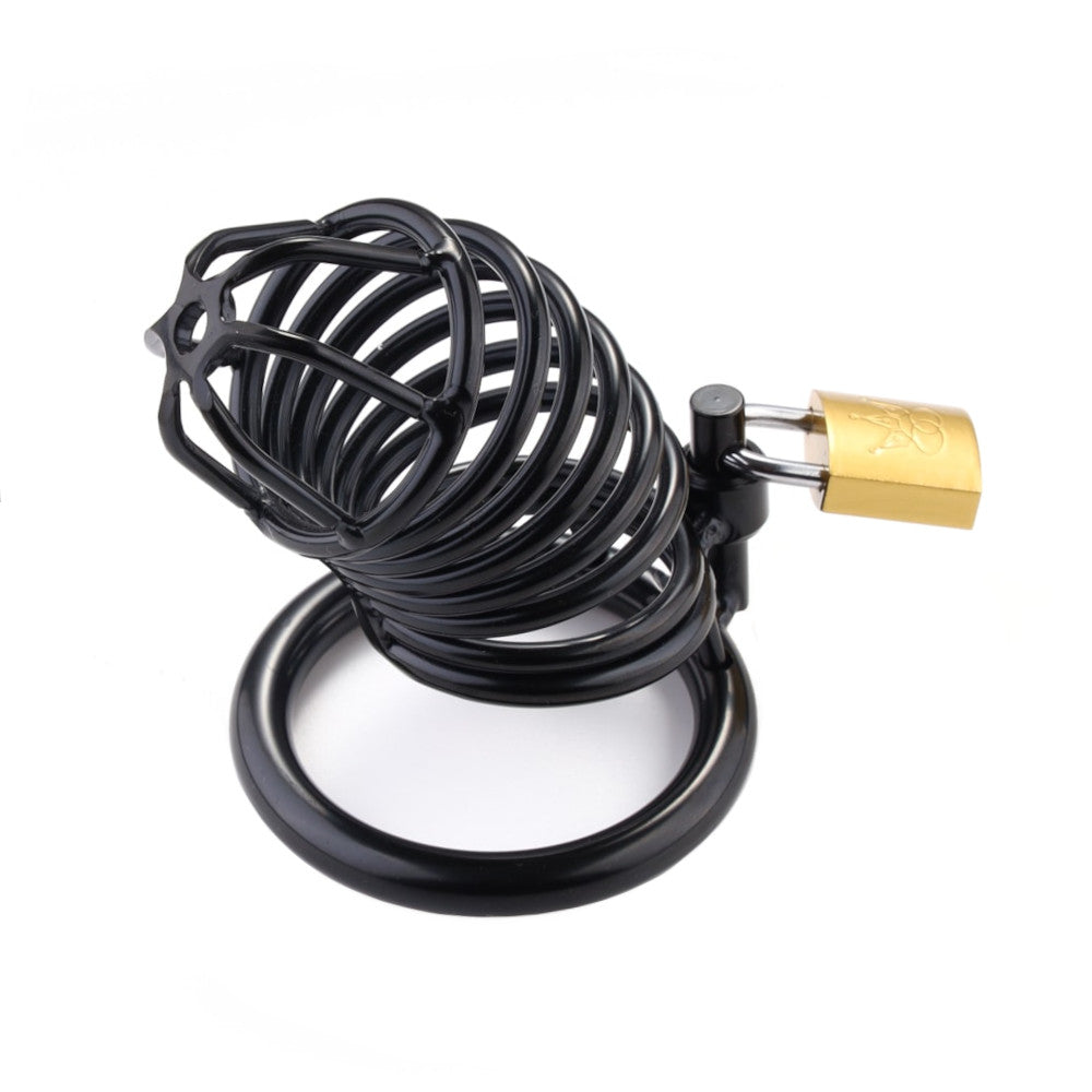 Experience comfortable control with our stainless steel chastity cage. Designed for discrete wear under clothing, it includes three ring sizes for a perfect fit. This affordable device offers an expensive look and feel.