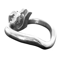 Lost your steel ring? This little metal accessory solves that. Rigid and durable, it offers a custom fit with perma security for male chastity, with interchangeable sizes.