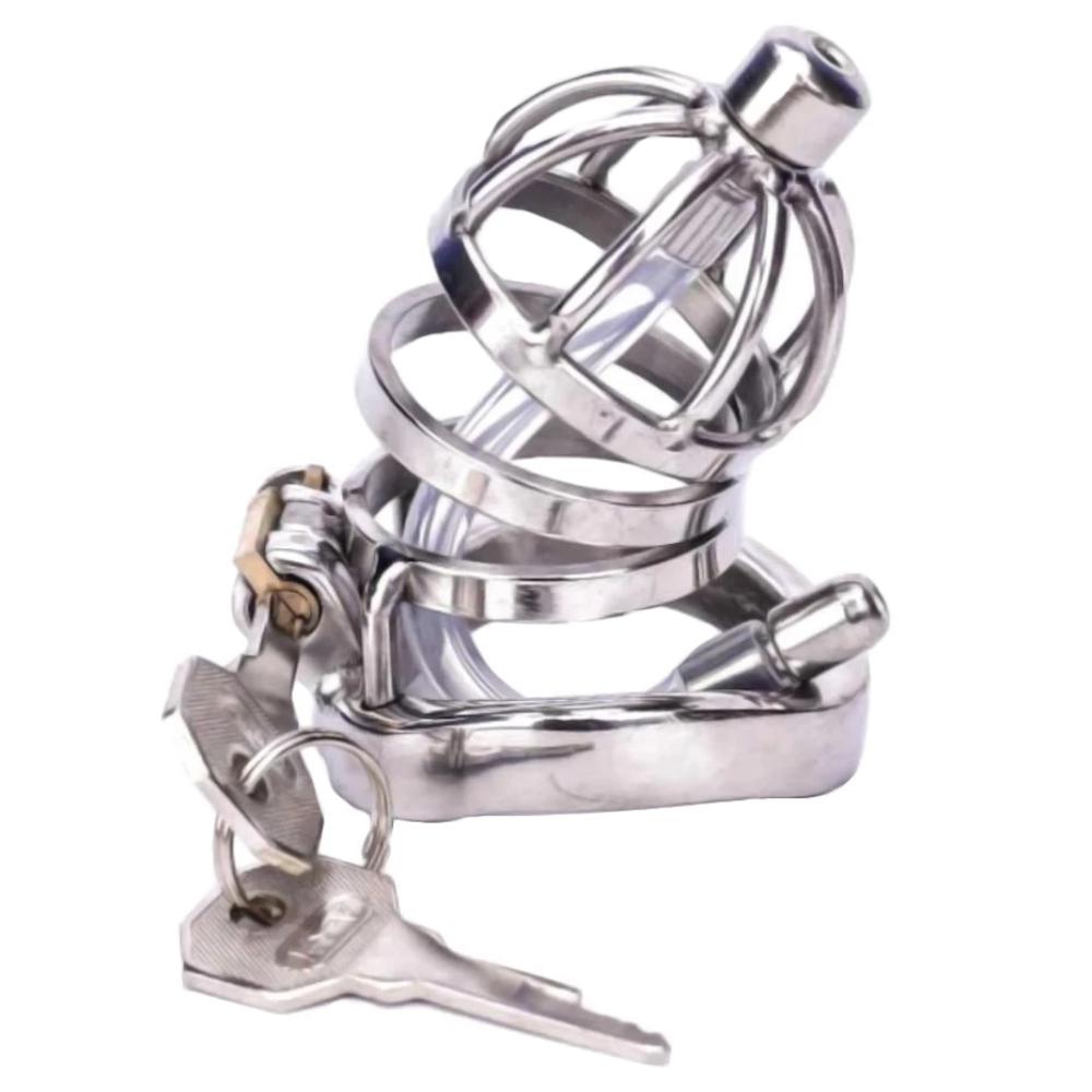 Experience the ultimate in control with our large, metal cock cage. Its integrated urethral sound adds intensity, making every fap impossible. React to the challenge and take on the task of chastity you wont miss a moment of this thrilling journey.