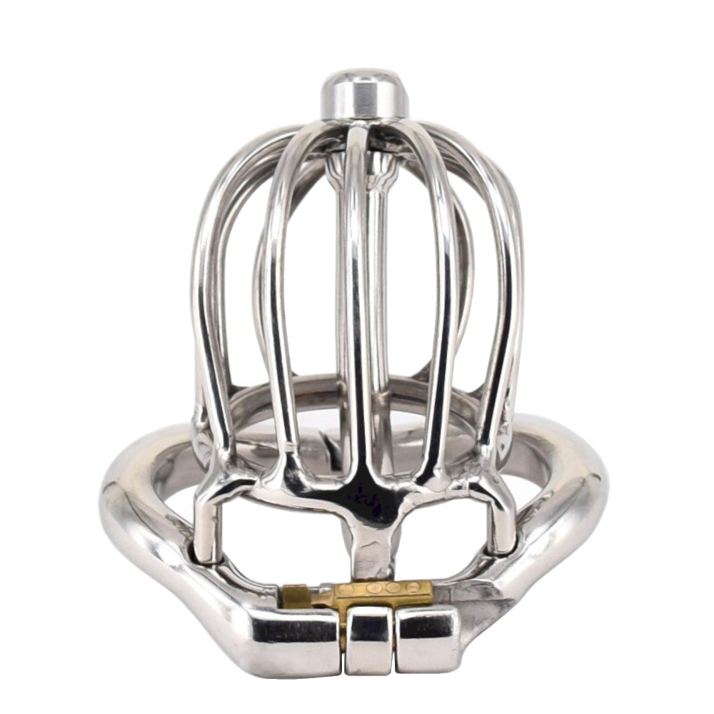 Discover the amazing world of chastity with this steel male chastity device. Its regular birdcage design enhances virgin fantasies, maintains a healthy lifestyle, and discreetly remains under clothing.