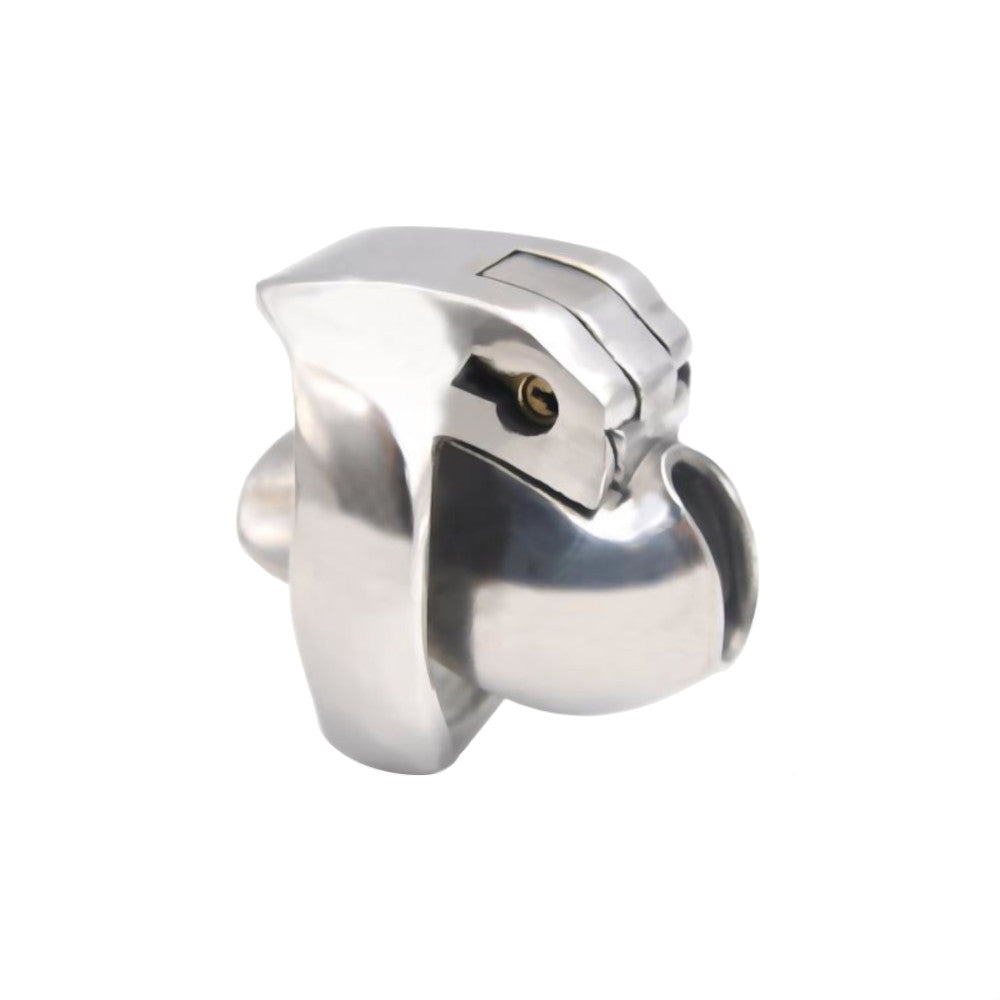 Unlock new levels of submission with this short metal device. Made from unforgiving stainless steel, it's perfect for small male anatomy, offering styles of control akin to a jail.