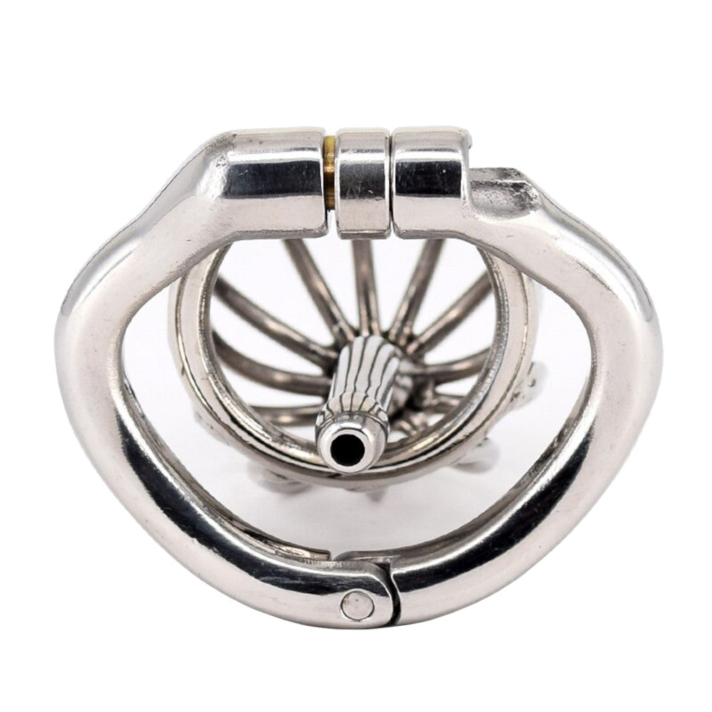 Discover an amazing upgrade in discretion with our spiral steel male chaste trainer kit. Worn subtly under clothes, its catheter enhances sensations while the birdcage design ensures discreet control.