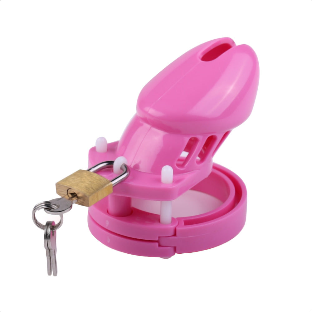 Unlock the ultimate challenge of control with our Pink Blushing Bride Cock cage a locking device that transforms your metal penis into a symbol of submission, solving the biggest problems of temptation. Embrace this cursed yet tantalizing triple-threat to elevate your experience.