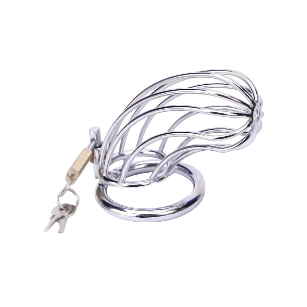 Introducing the device long stainless steel male chastity device a minimalist addition to your collection that transforms overindulgence into an Alcatraz of self-control. Say goodbye to your nightmare; its inward curve prevents erections, locking away desires.