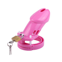 Introducing the Pink Blushing Bride a sissy cage designed for the smallest male. Elevate your tease and denial sessions as he begs for that elusive handjob. Perfect for edging and enhancing control in your intimate play.