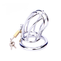 Don't miss out on elevating your intimate play. Let your boyfriend strip off his inhibitions and dance into submission with this stainless steel chastity cage. He'll be sitting on your lap, under your control, enhancing your connection like never before.